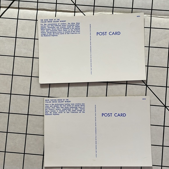 Italian Swiss Colony Winery vintage postcards (4) winery established 1881 in CA - Picture 7 of 13